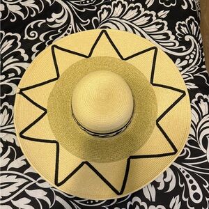 Giovannio New York Wide Brim Straw Sun Hat